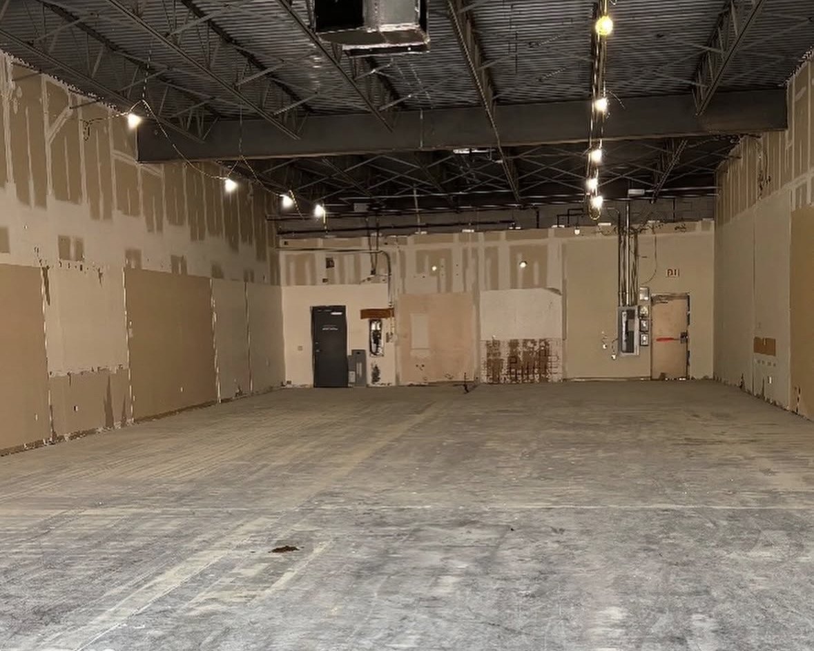 Retail space gutted to a clean slab by A-1 interior demolition crews