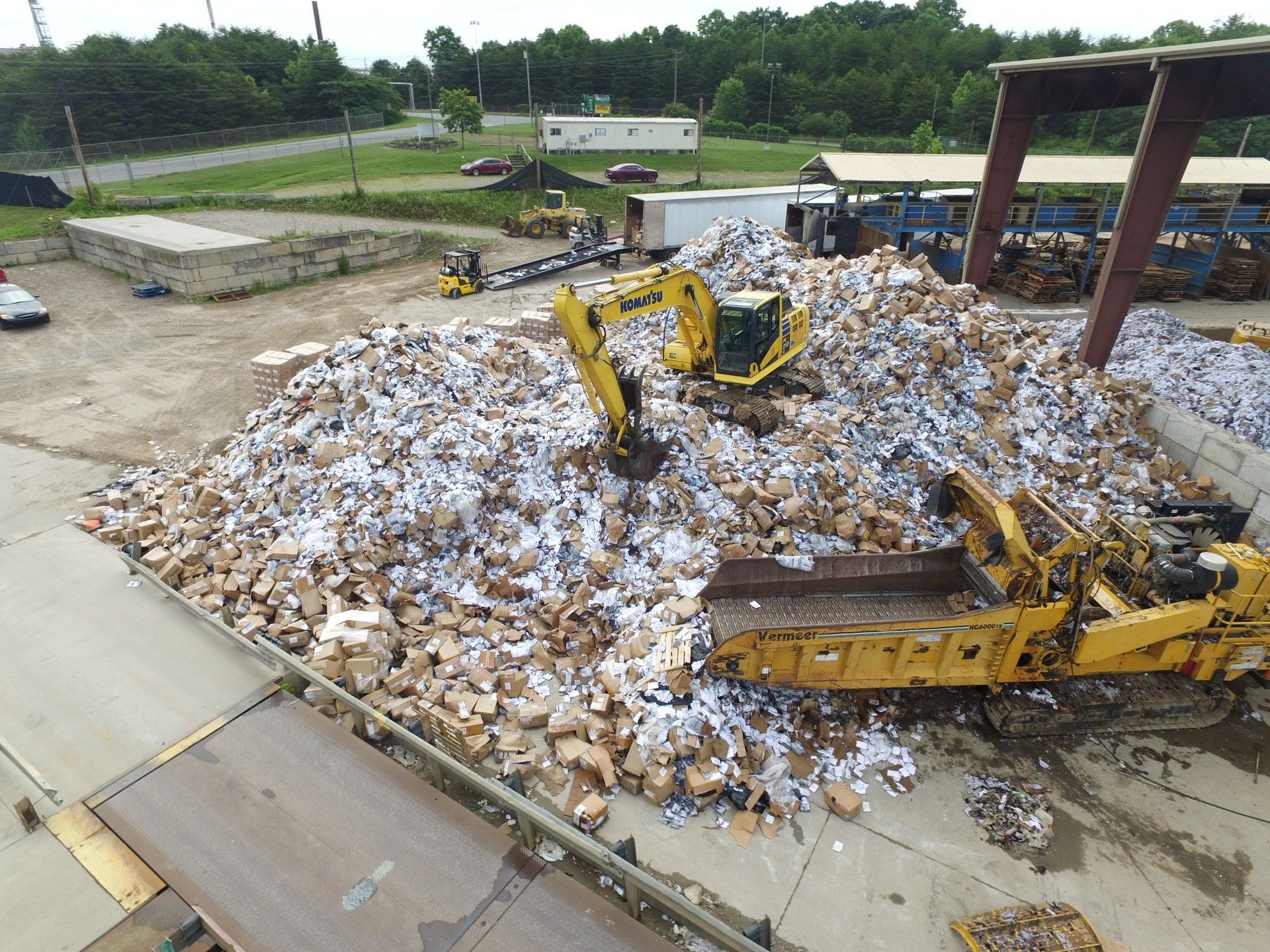 Product destruction at the A-1 Abbey Green Transfer Station