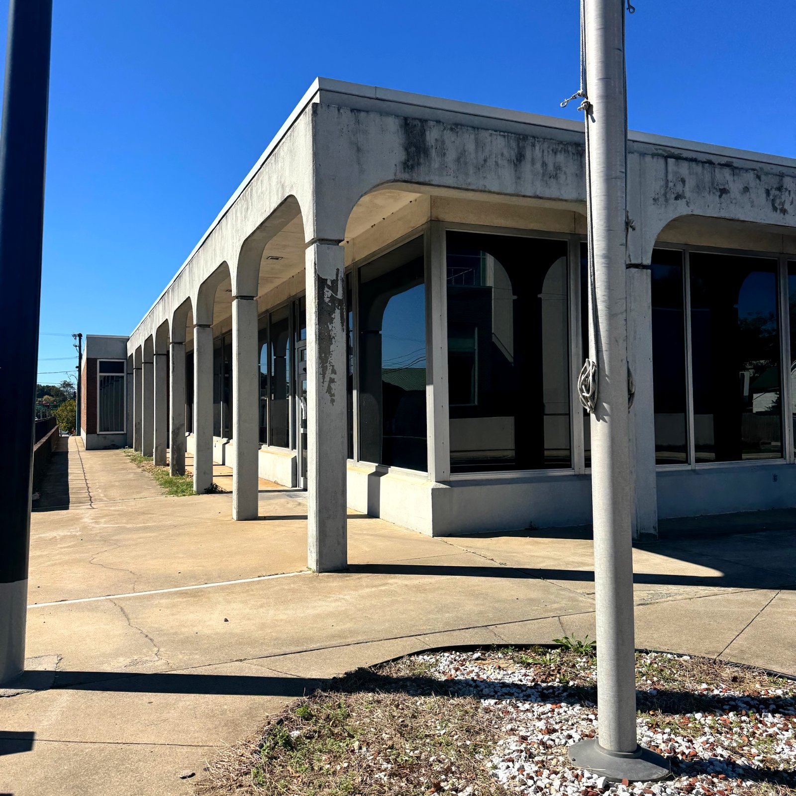 The former Lexington, NC post office before demolition