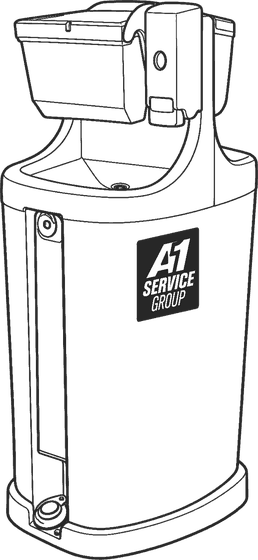 Drawing of an A-1 hand-wash station