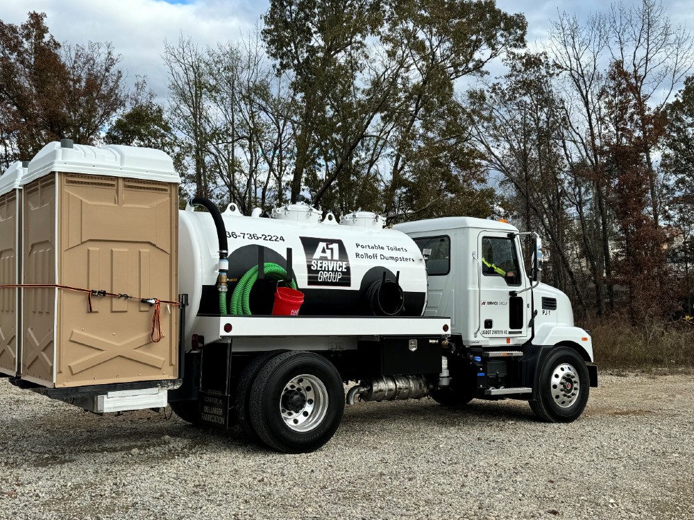 pump truck portable toilets