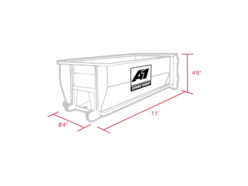 15 yard roll off dumpster rental