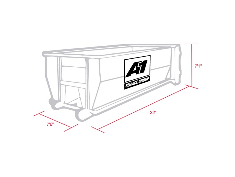 40 yard roll off dumpster